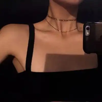 部位女头锁骨露肩吊带高清女生头像