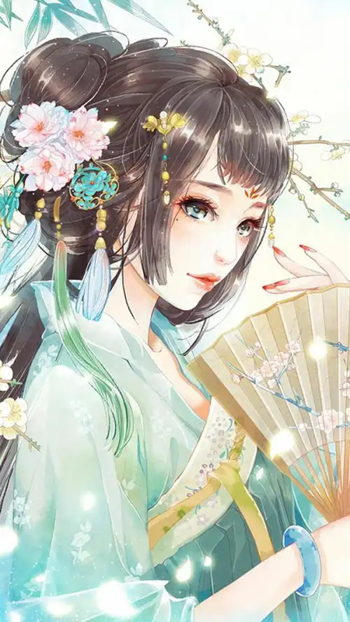唯美古风头像女手绘壁纸