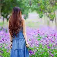 花海女生背影微信头像微信头像图片大全