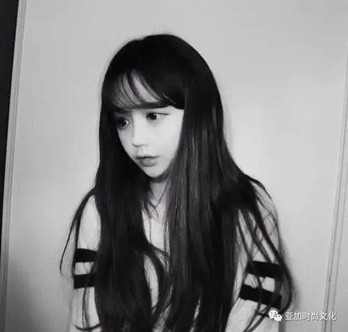 黑白女生头像头像图片女