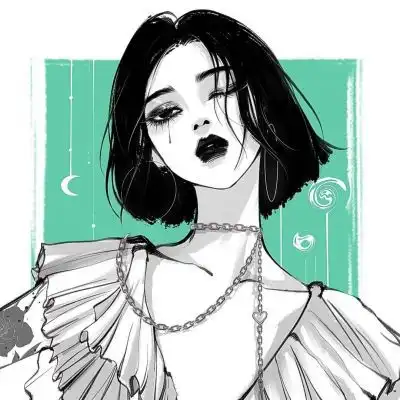 黑白手绘动漫女头万圣节终于向女生头像我要个性网