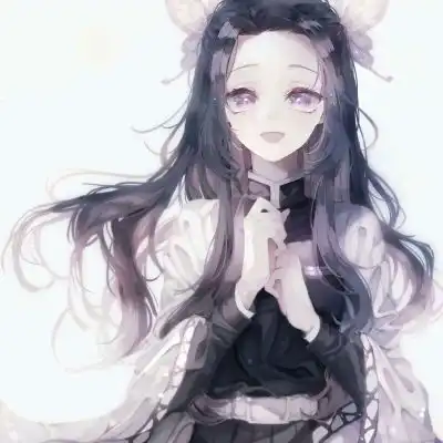 念长发飘飘动漫女生头像