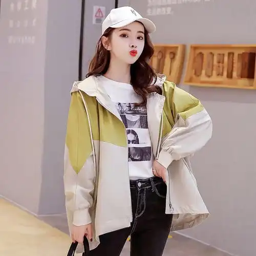 外套女韩版宽松学生2019春秋季新款ins连帽休闲原宿风上衣棒球服