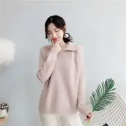 网红毛衣女新款秋冬季韩版女装短款纯色高领扣子清新甜美针织衫女