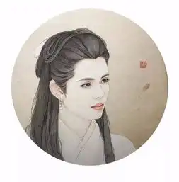 90后女生用古风线条,把一个个经典角色都画活了,细...