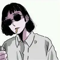 卡通抽烟女生头像微信头像图片大全