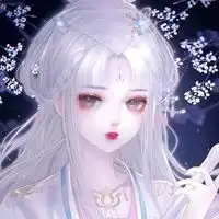 唯美带花女生头像蓝色系