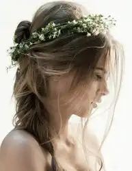 田园风唯美新娘发型图片欣赏