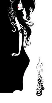 手绘时尚花纹美女图片模板下载11618588