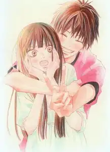 求一个情侣头像,男的,女的是一个卡通的长发的大眼睛的的脸