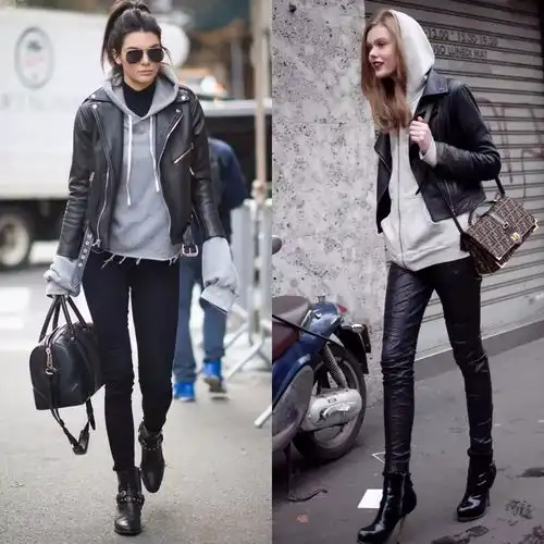 微信头像女高冷黑白卫衣