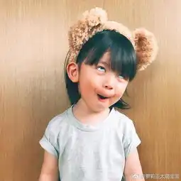 头像可爱女生小孩清新林