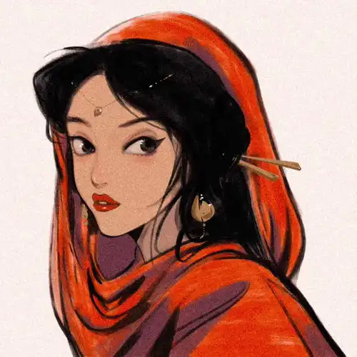 一组阿莘迪士尼公主头像