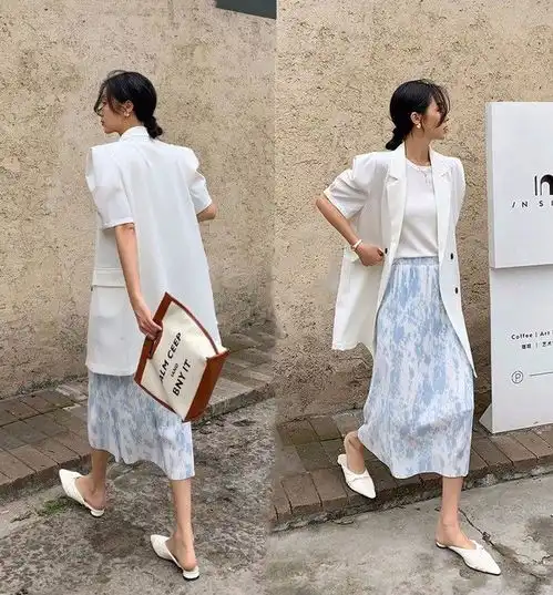 遮肉又显瘦的半身裙,如何穿出高级感美女博主的穿搭示范