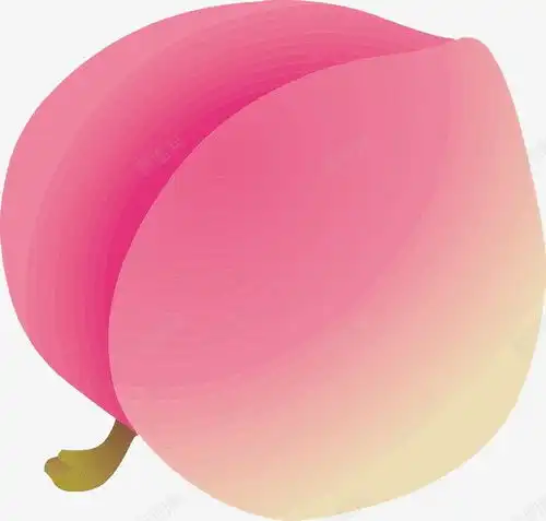 卡通水蜜桃创意素材蜜桃素材