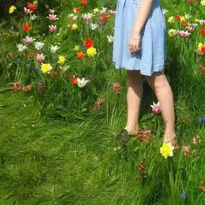 女生绿色头像清新森系2020绿色系小仙女头像