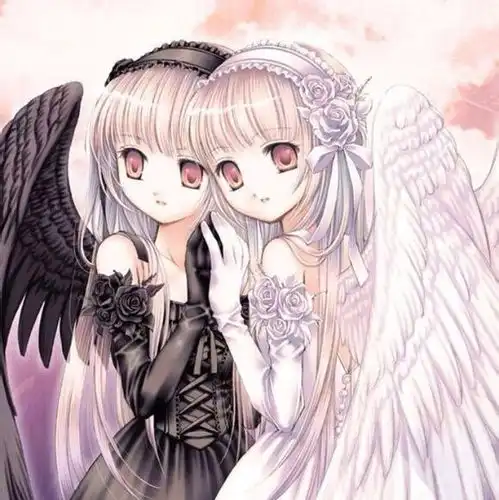 二次元美少女双子天使萌萝莉妹子可爱