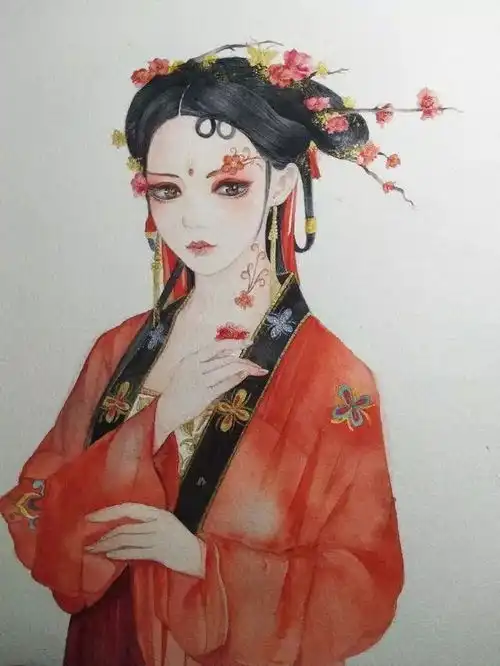 你们要的古风人物水彩画教程,接好了