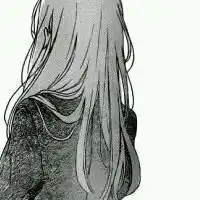 黑白色头像女生背影动漫