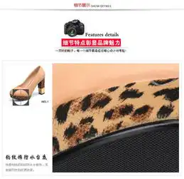 巨一juyi2013新款欧美风圆头鞋粗跟套脚豹纹高跟女鞋jq122012