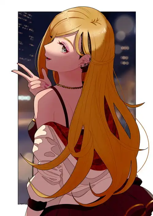 动漫女生壁纸,女孩子的侧脸真是太好看了