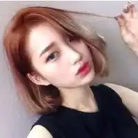 可爱的短发女孩头像真人