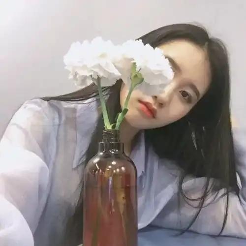 女生头像遮脸仙气可爱情