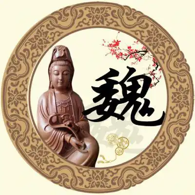 女佛头像戴观音