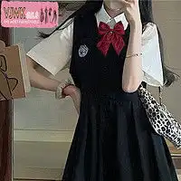 携鱼jk制服携鱼哈利波特新款jk制服毛衣开衫学生外套秋冬英伦风开衫女霍格沃茨黑色s多少钱