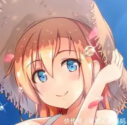 甜美女孩卡通头像笑容