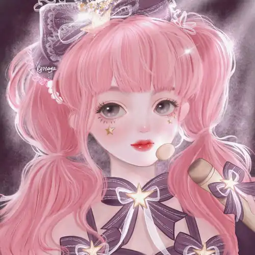 女生头像满天的星星,就你一个月亮