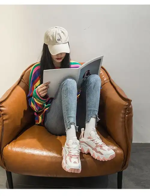 网红拼色老爹鞋女ins潮超火2020新款春季韩版百搭休闲运动鞋女鞋k