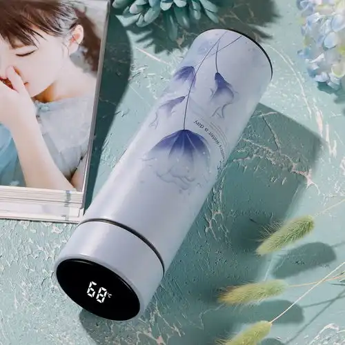 智能温显304不锈钢保温杯ins清新韩版网红男女水杯情侣学生茶杯子
