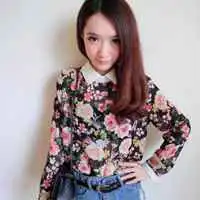 唯美小碎花风格女生头像图片梦见碎花如雨随风飞