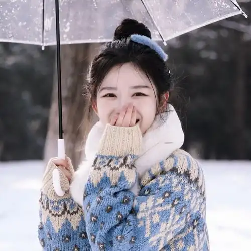 冬天女头像ins高级质感