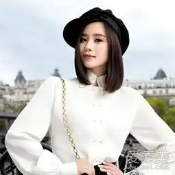 女生中发发型模板刘诗诗俏丽演绎