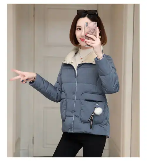 施悦名2019年冬季新款时尚休闲棉衣宽松显瘦保暖舒适女装外套韩版潮流棉服a