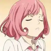 女生短发卡通头像粉色