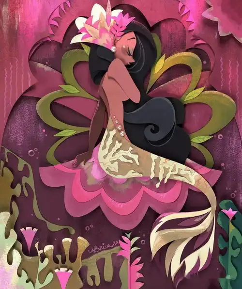 插画丨她用剪纸重现了经典的奇幻世界,每一个画面都活力满满