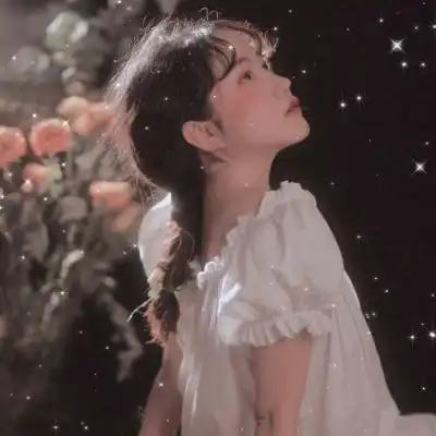 女生头像遮脸仙气可爱圆