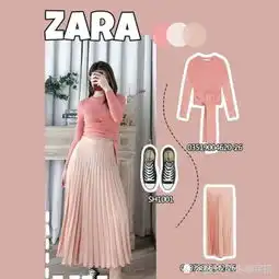 zara的多彩裙装穿搭,夏季告别黑白灰,做个甜系美少女