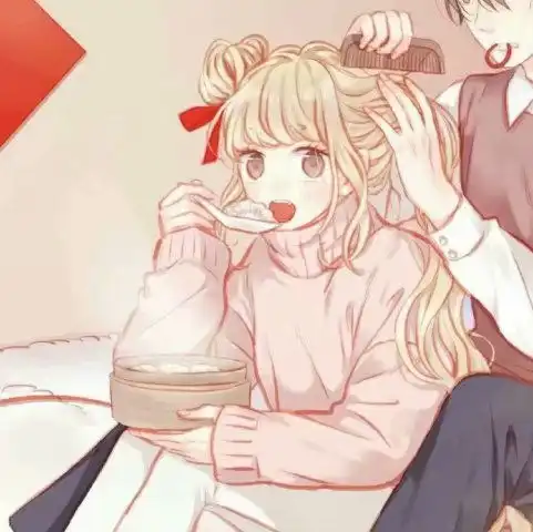 主仆情侣头像女带项圈