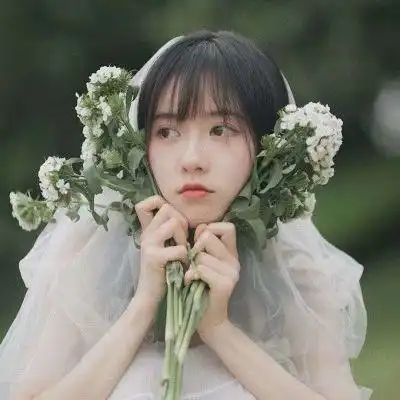 小女孩穿婚纱头像仙气满满女生头像