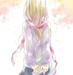 插画女头像酷背影