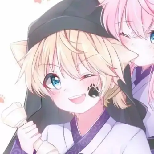 动漫情侣头像白茶清欢无别事,我在等风也等你