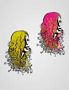 插画女头像酷财运