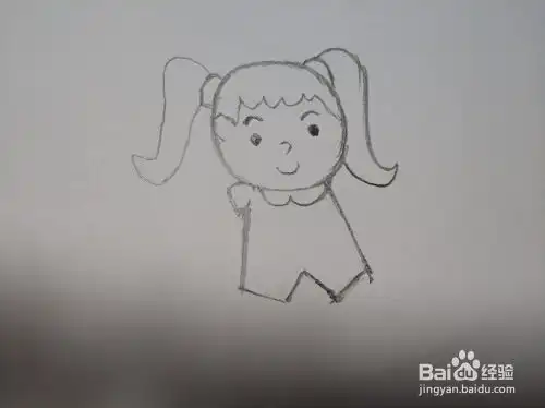 小女孩简笔画怎么画