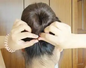 教你3分钟diy韩式花苞头