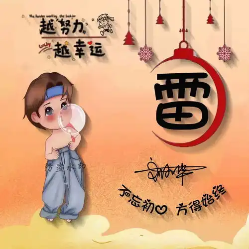 2022最火卡通姓氏头像,可爱情侣百家姓签名头像,你值得拥有