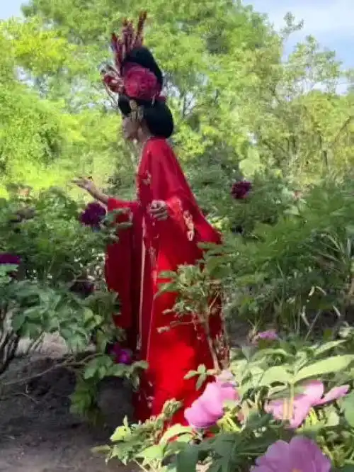 古风汉服古风美女美女汉服美女慢镜头卖萌清纯妹子